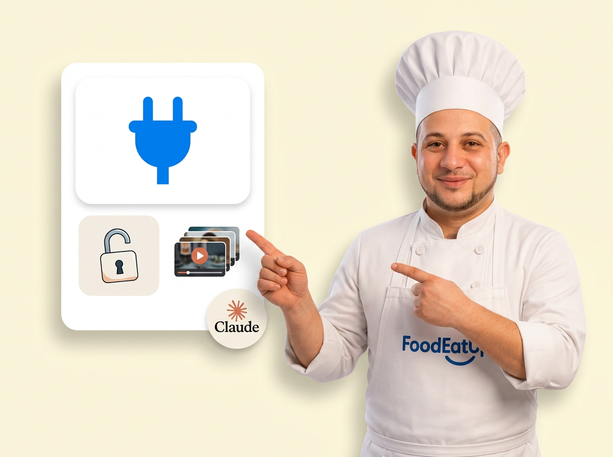 Le chef FoodEatUp présente le connecteur FoodEatUp Académie