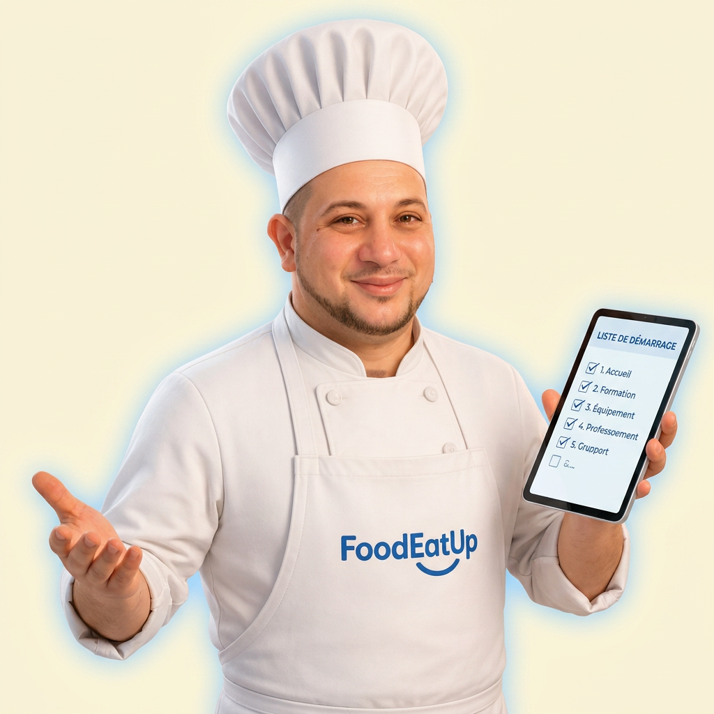 Michael, chef FoodEatUp, présente la liste de démarrage