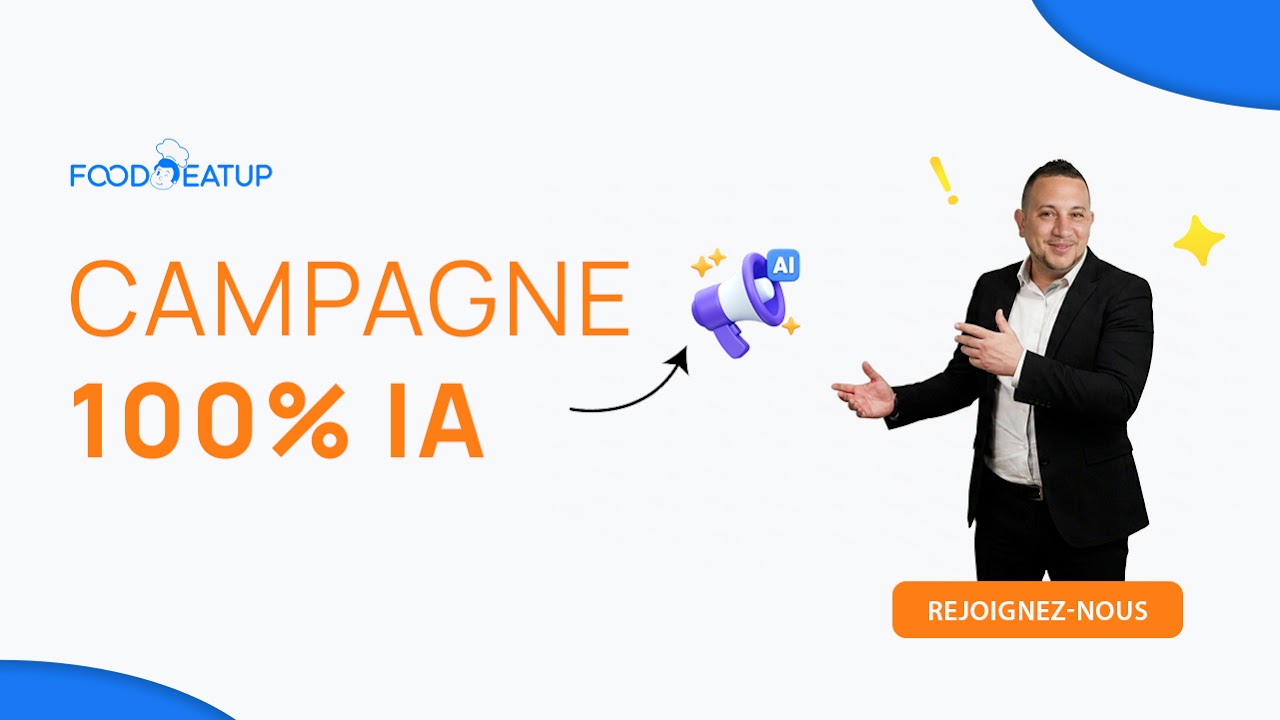 Vignette du tutoriel Créer une campagne par IA — agent FoodEatUp