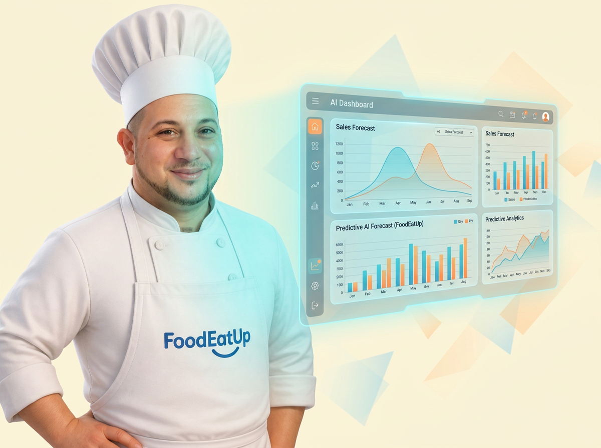 Illustration du module PrediBot (Agent IA Directeur) de FoodEatUp