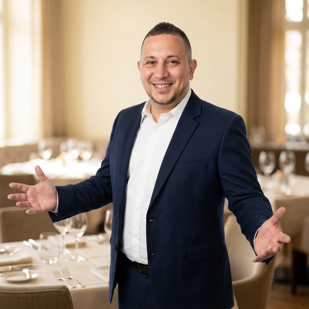 Illustration d'un apporteur d'affaires FoodEatUp serrant la main d'un restaurateur