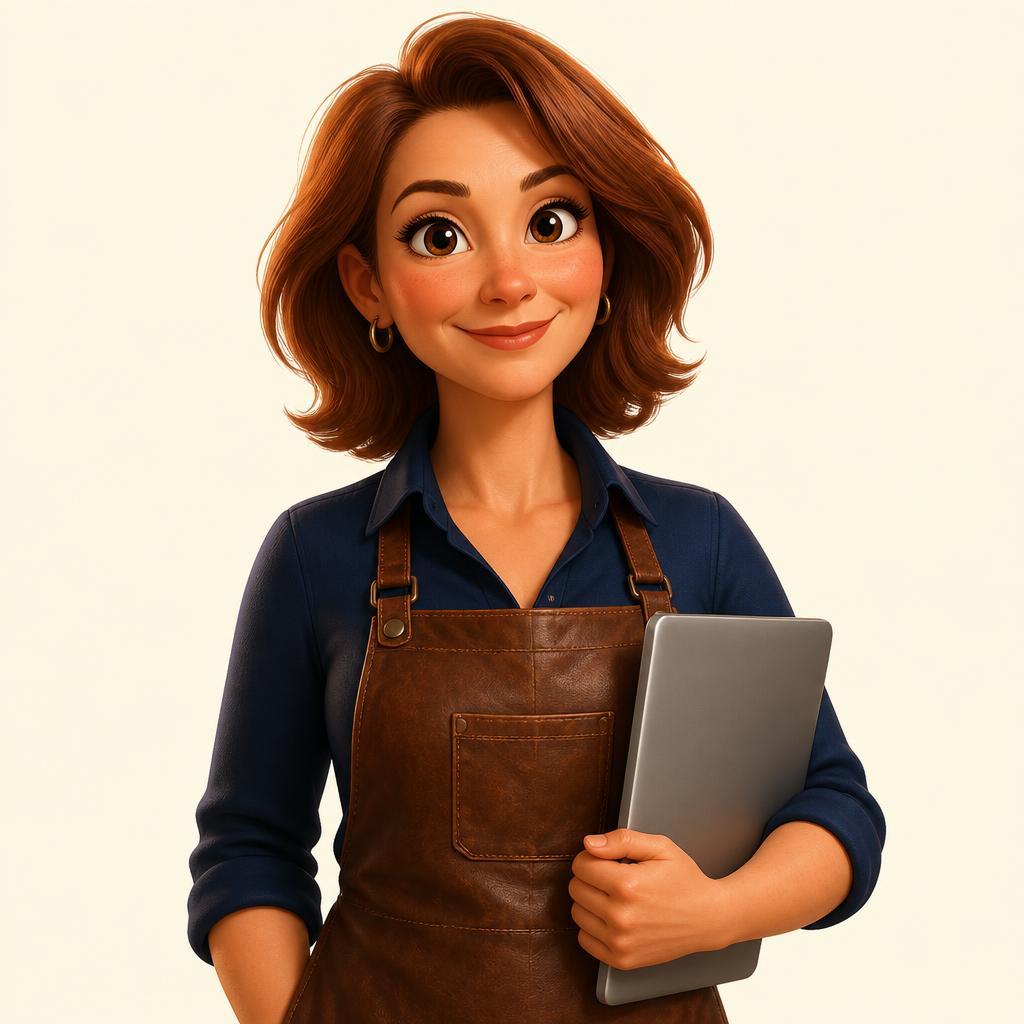 Illustration d'un responsable multi-sites devant un tableau de bord